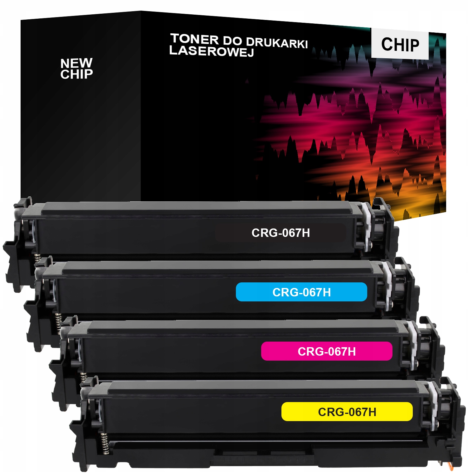 4x Toner Cmyk do Canon CRG067H CRG067 MF651Cw MF657Cdw MF655Cdw LBP631dw