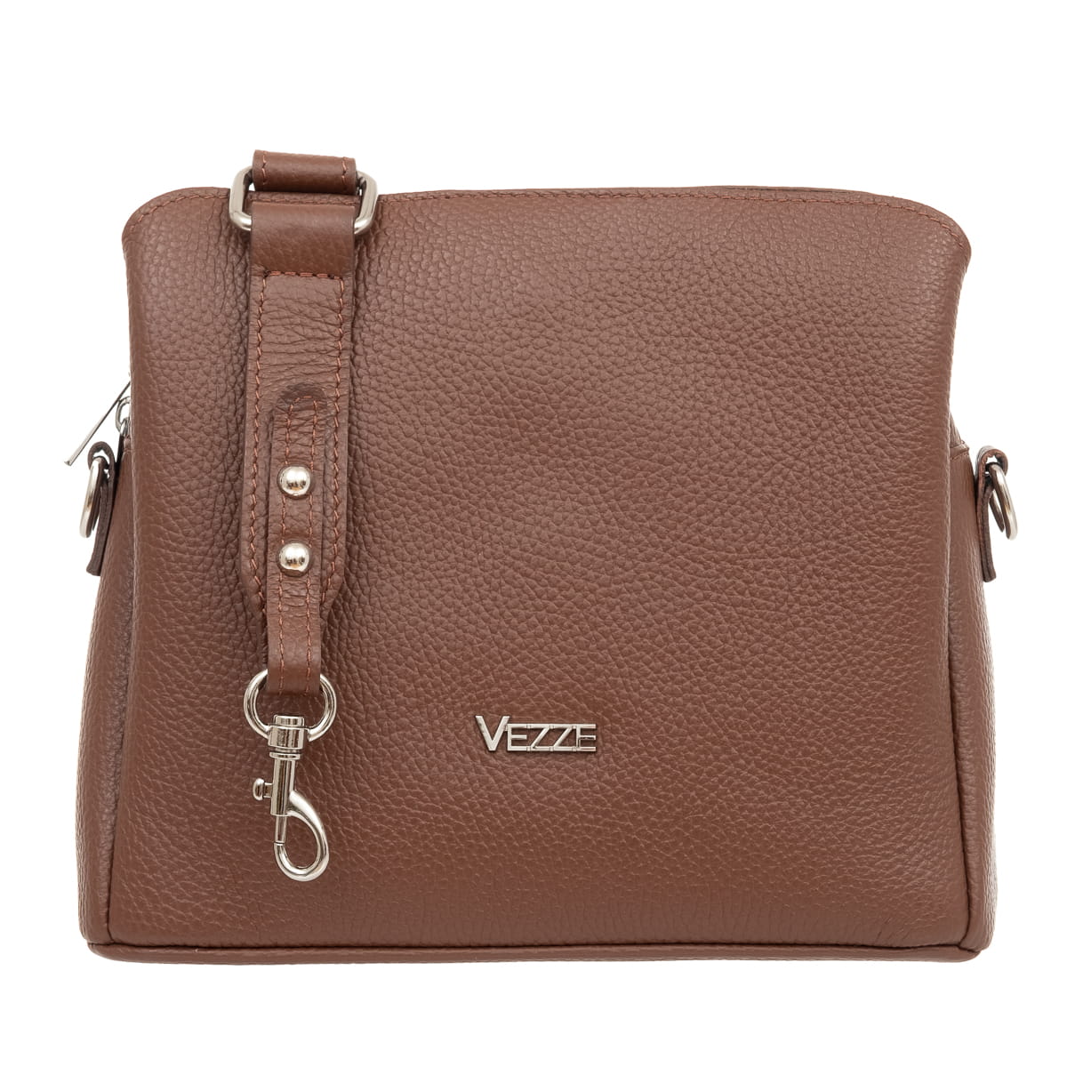 Dámská kožená kabelka Vezze Golia Hnědá
