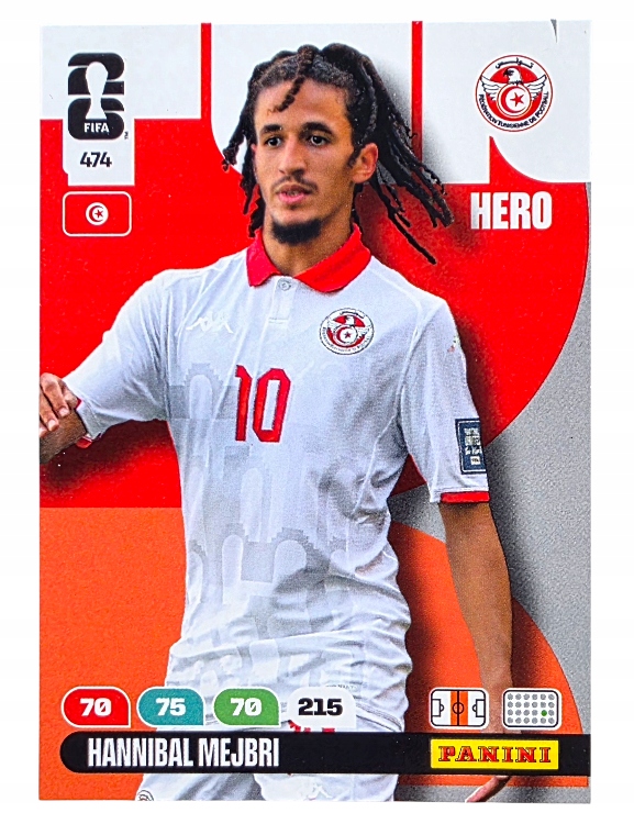 Karty Piłkarskie do albumu Panini World Cup 2026 Hero Tunezja 474 Mejbri