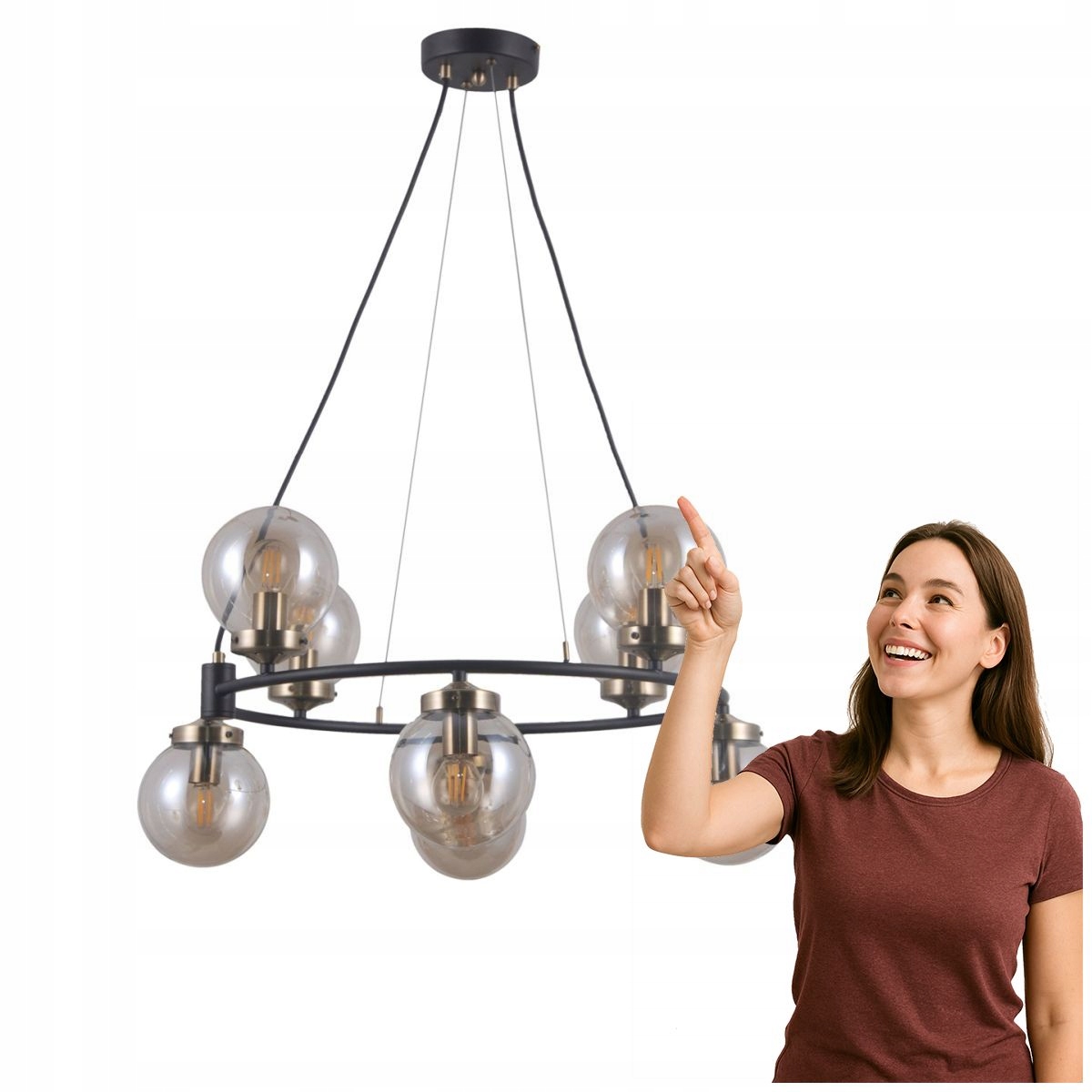 Závesná lampa Galvez PND-28622-8A Italux