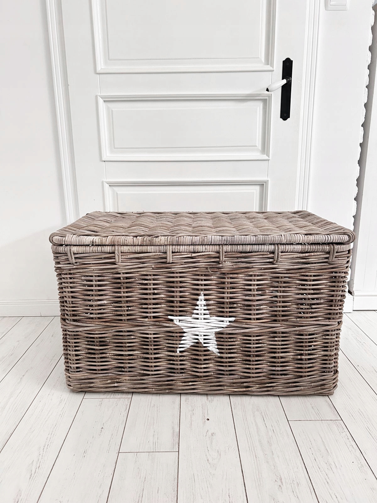 Ratanový kuforový box Ratan Hampton White Star bez popruhov Veľká sada