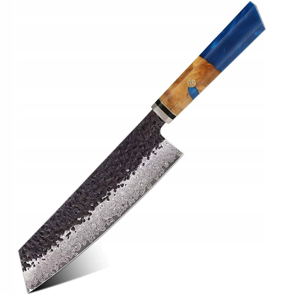 Damaškový kuchynský nôž Airi Kiritsuke/Tmavo Modrá KP-37596