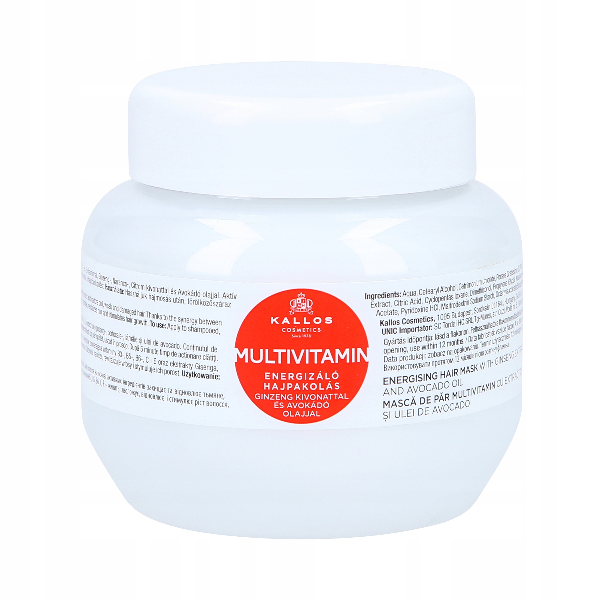 KALLOS MULTIVITAMINA MASKA Z WITAMINAMI 275 ML