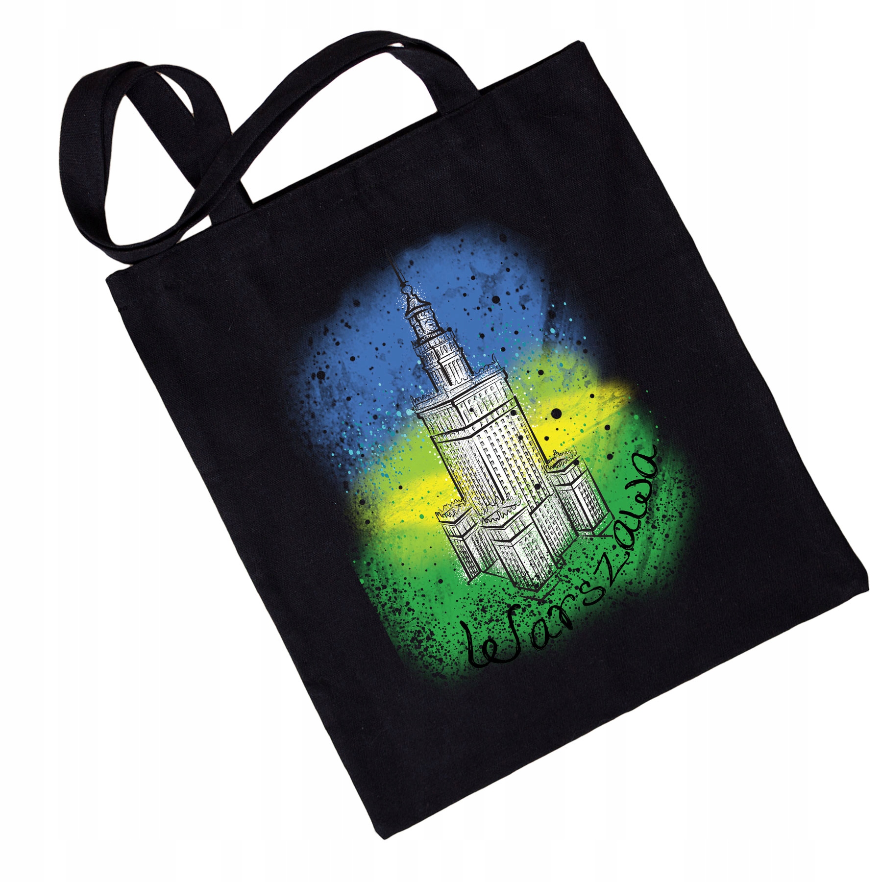 

Torba eko Warszawa Kolorowy PKiN, czarny