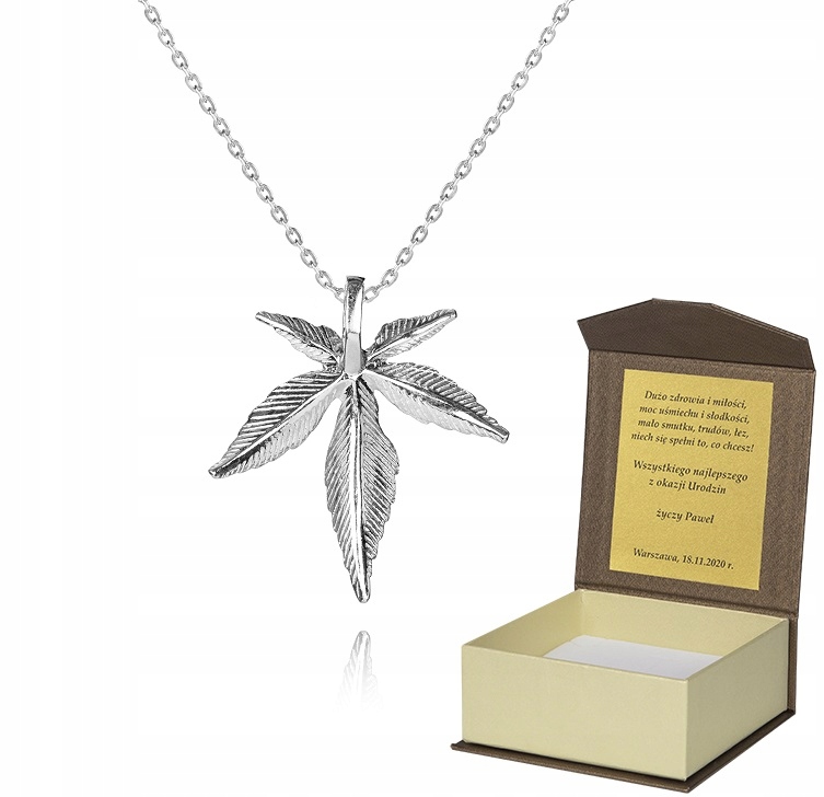 925 Stříbrný Řetízek 40 cm Konopí Věnování A5Z76