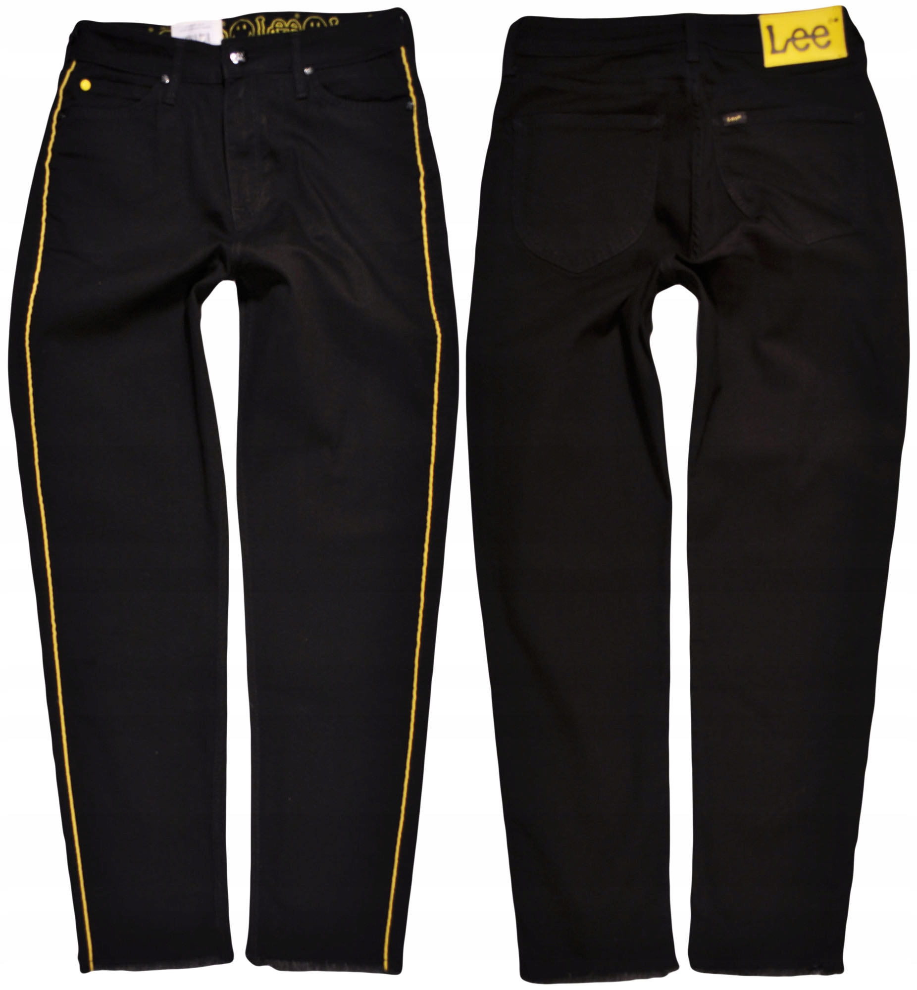 Lee kalhoty High Waist straight black Mom Jeans W27 L33