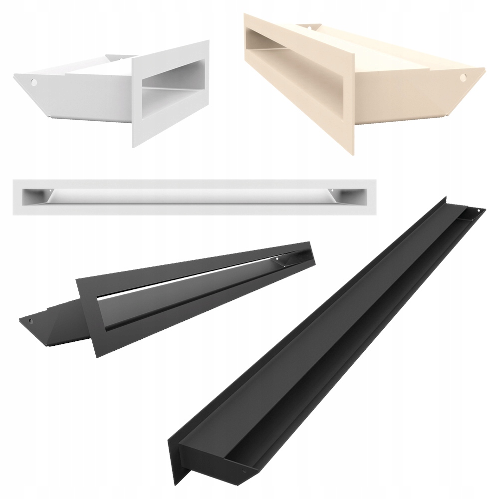 Kratka KOMINKOWA LUFT szlifowana 9x20 PROSTA wentylacyjna 90X200 NOWOCZESNA Materiał wykonania stal nierdzewna