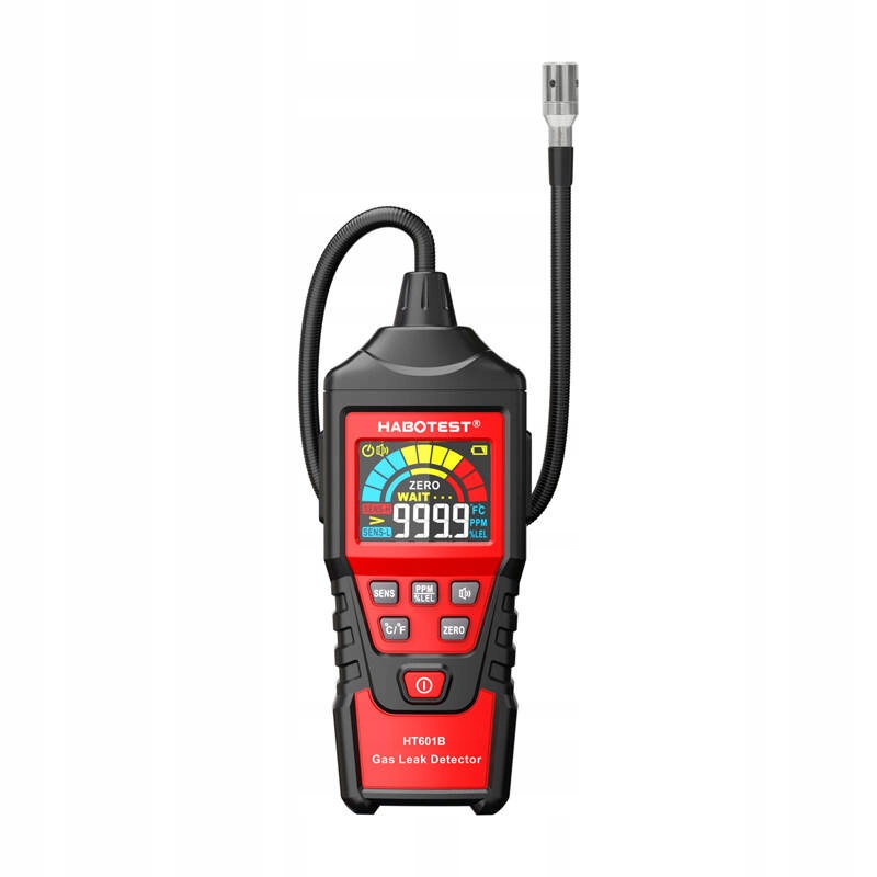 Habotest HT601B Detektor plynu LCD Metán Lel Ppm Zvukový alarm 16 palcov Pro