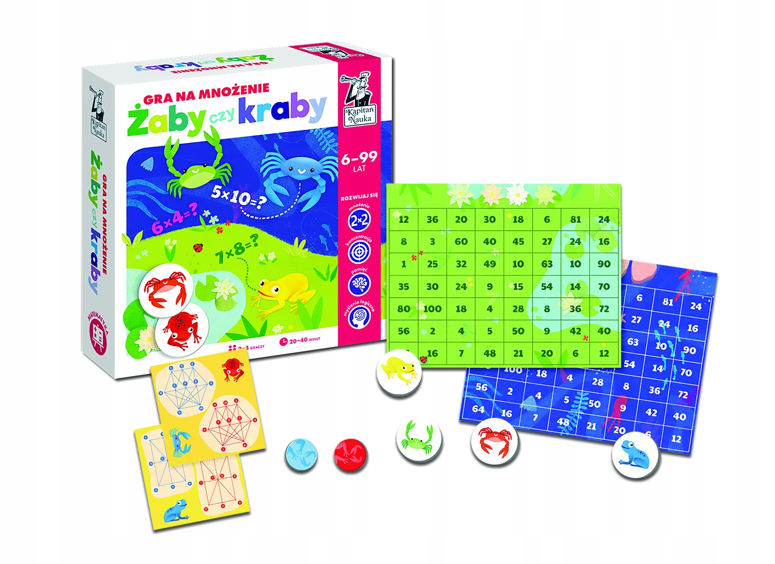 Gry Planszowe Gry Rodzinne Gra Kapitan Nauka Żaby czy Kraby