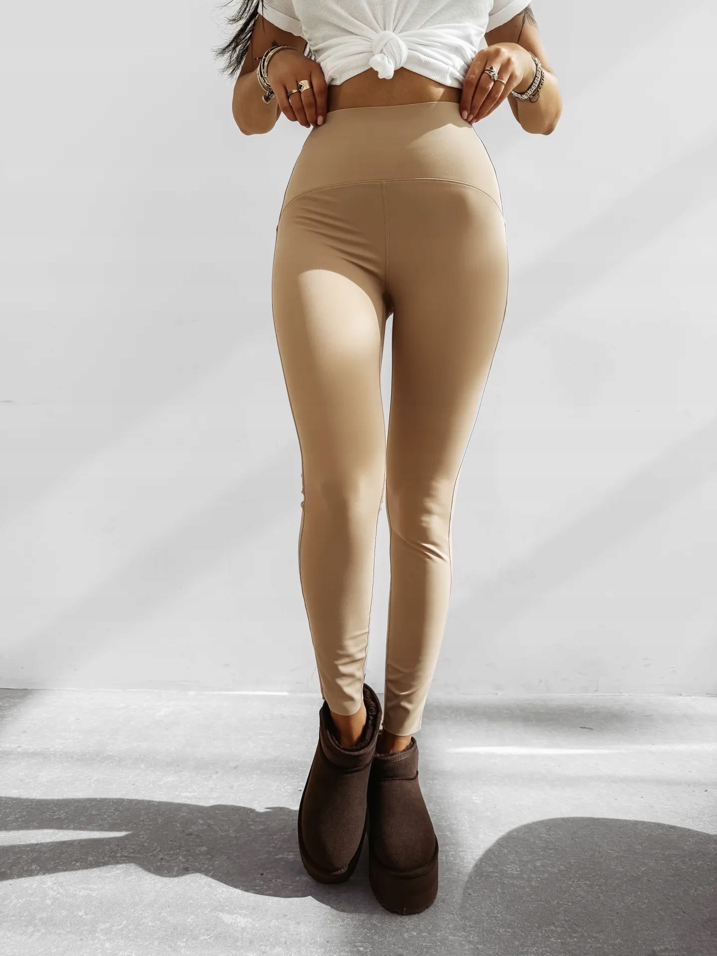 Dámské Legíny Macreel O La Voga Béžová