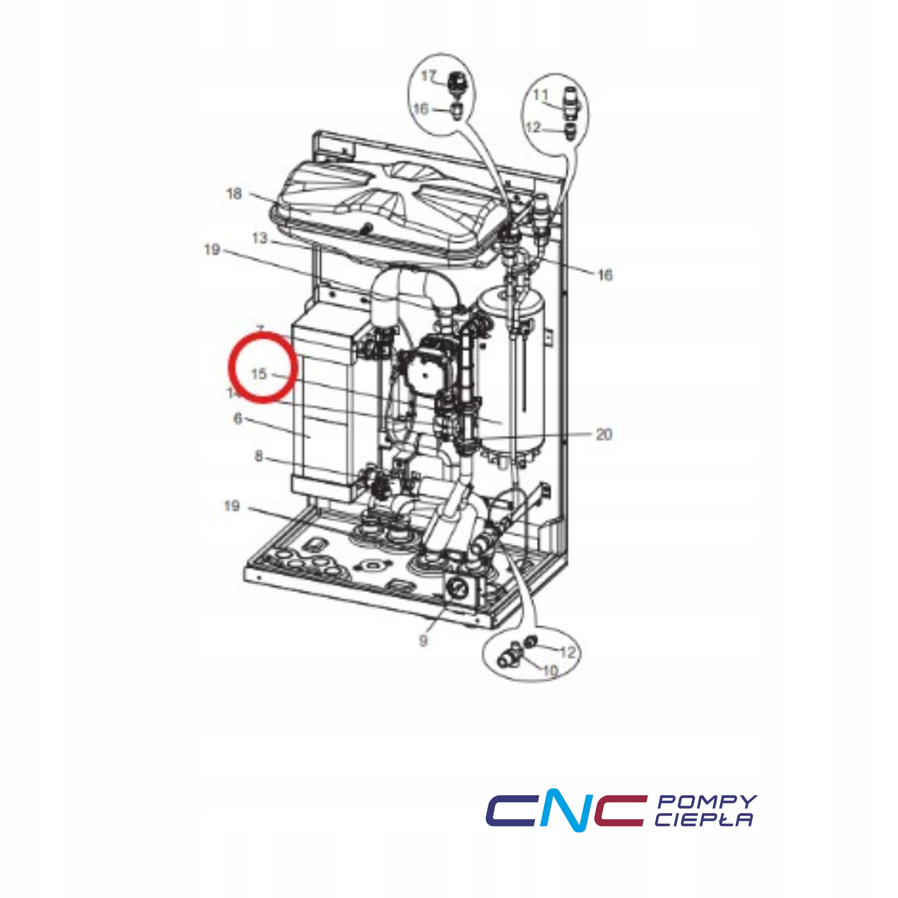 Ohrievač 9 kW 3-fázový 496762 S70C31441 Mitsubishi tepelného čerpadla, časť zam.