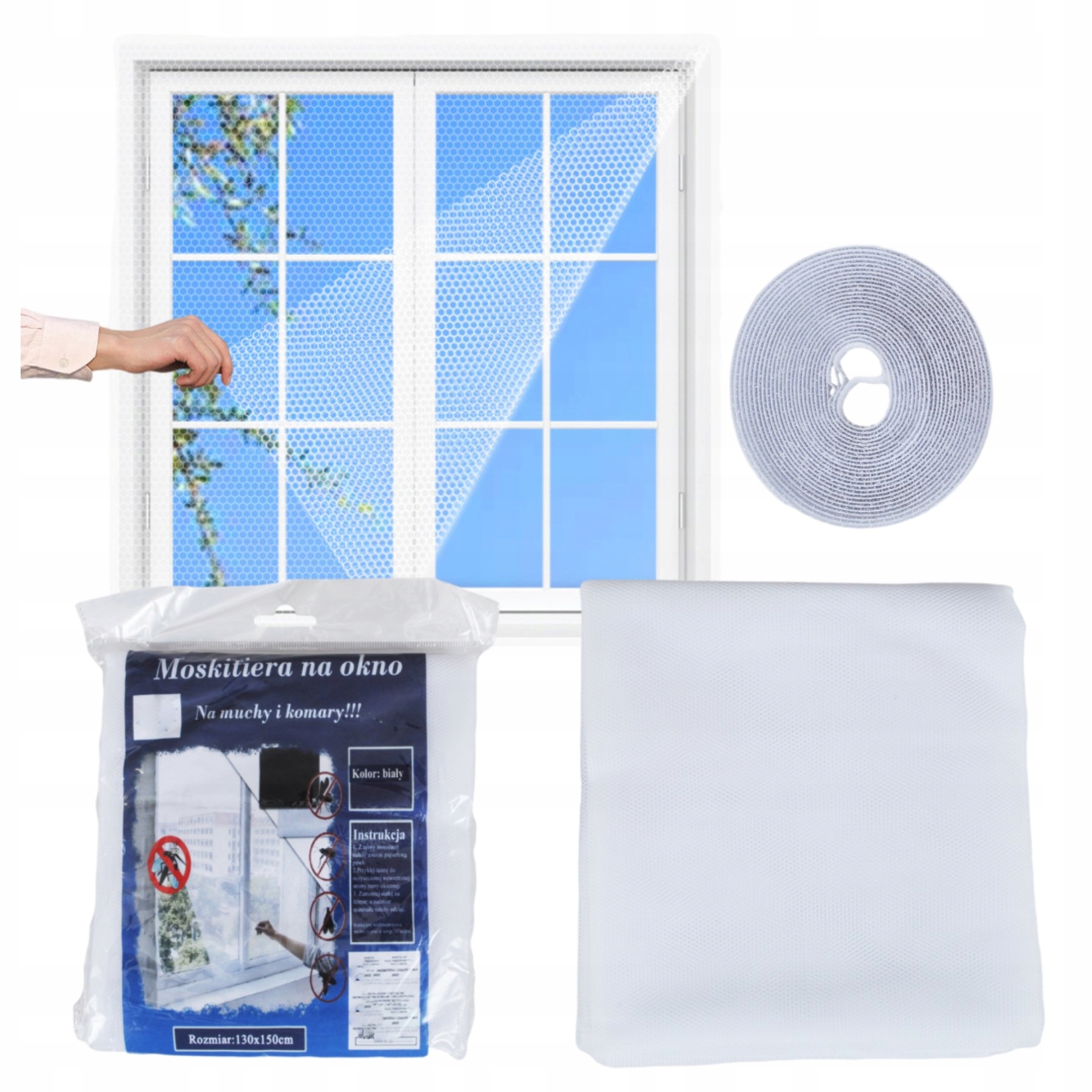 

Moskitiera Siatka Na Okno Owady 150x130 Rzep
