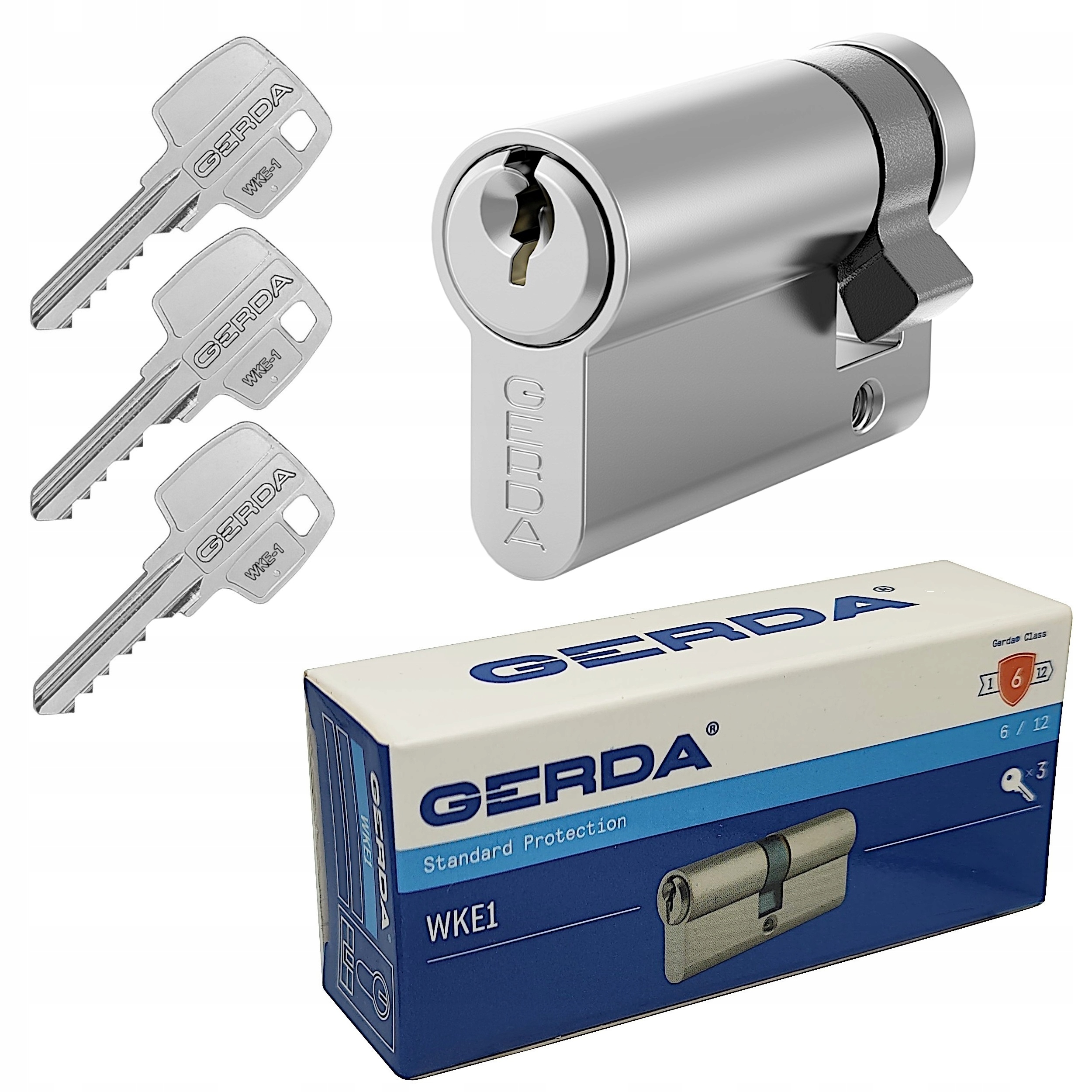 wkładka połówkowa GERDA WKE1 30/10 nikiel