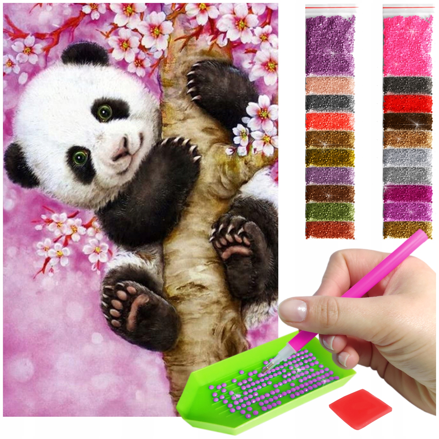 Haft Diamentový Velký 60x40cm Diamond Painting Mozaika Diamentové Příslušenství