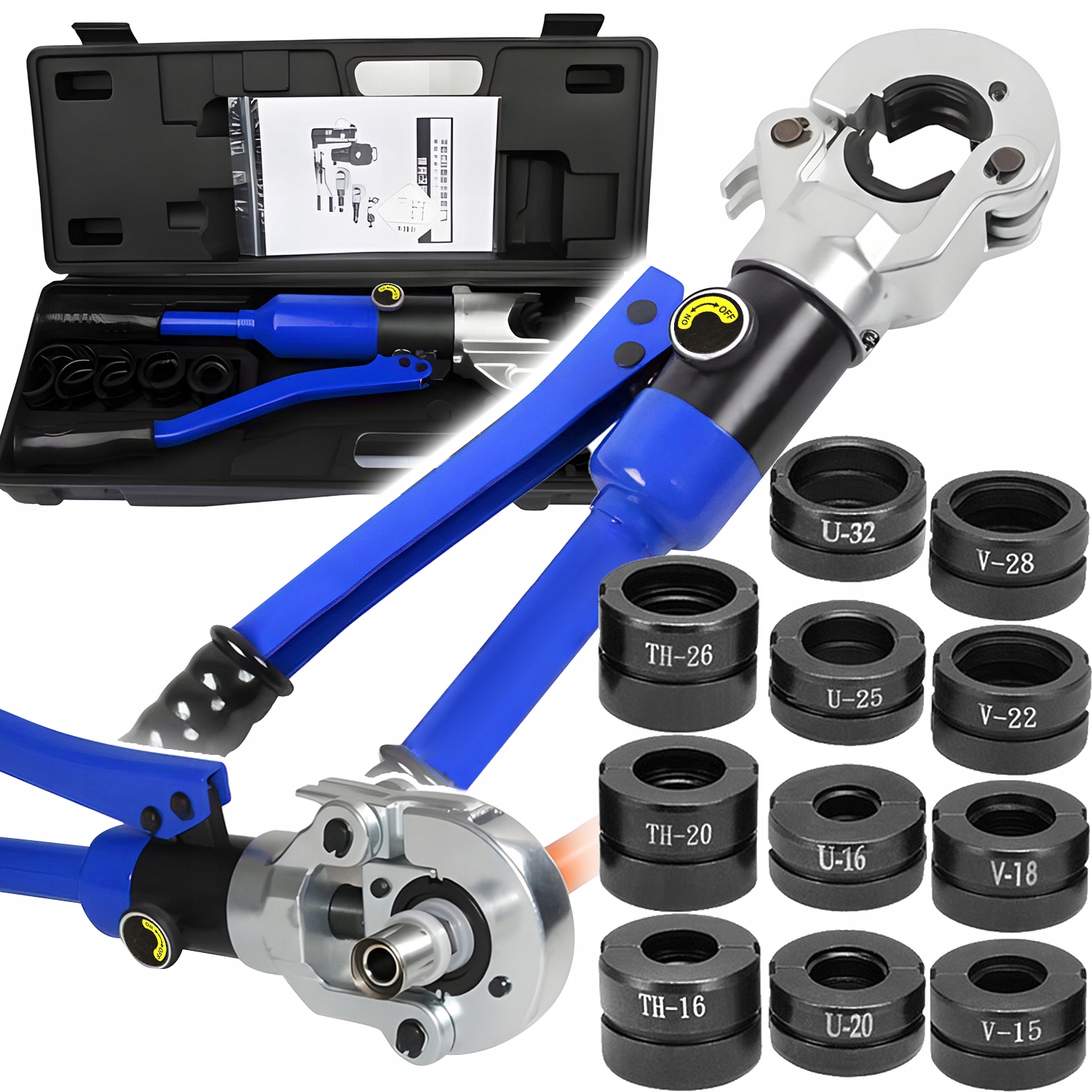 Ruční Hydraulická Lisovačka Pro Trubky Pex 12T Matrice Pert U 16 32