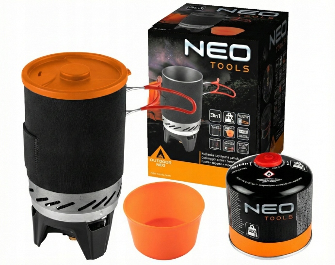 Turistický vařič survival hrnec hořák kartuše náboj EN417 500g Neo