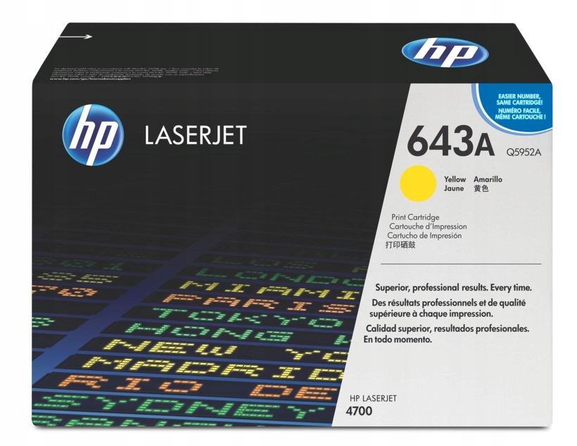 Originální toner Hp 643A Q5952A Yellow Hp Color LaserJet 4700