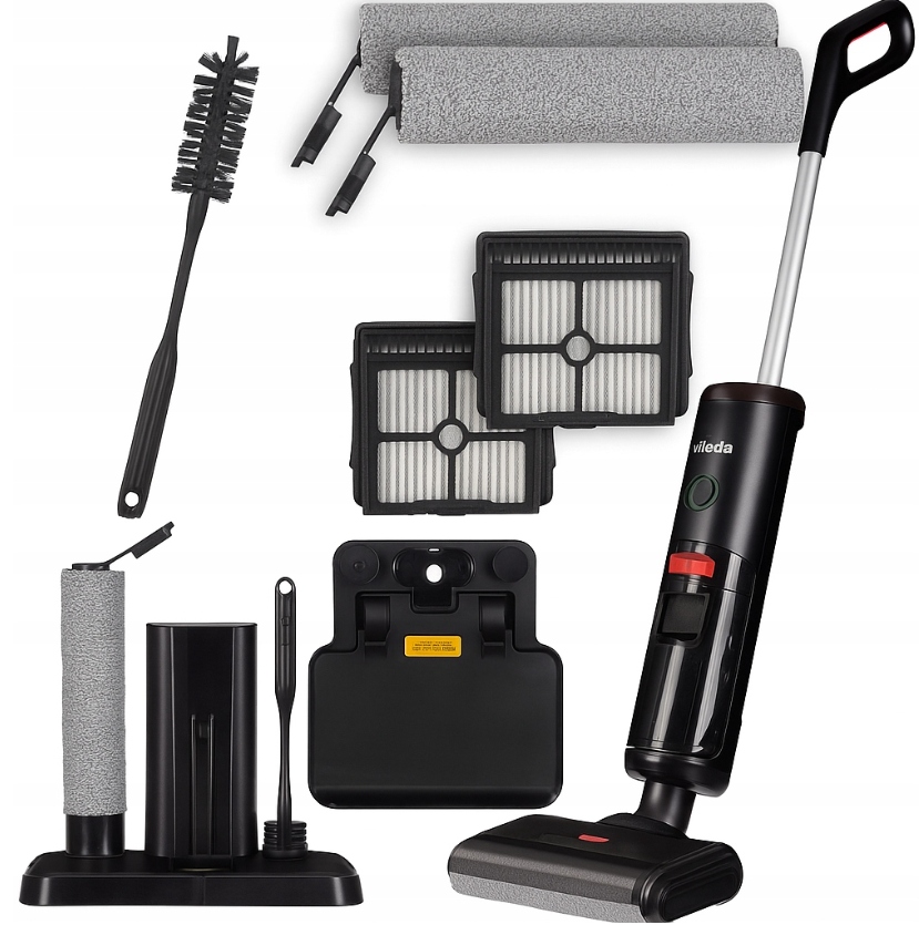 Vileda PureClean S5 Plus Odkurzacz pionowy myjący bezprzewodowy akcesoria