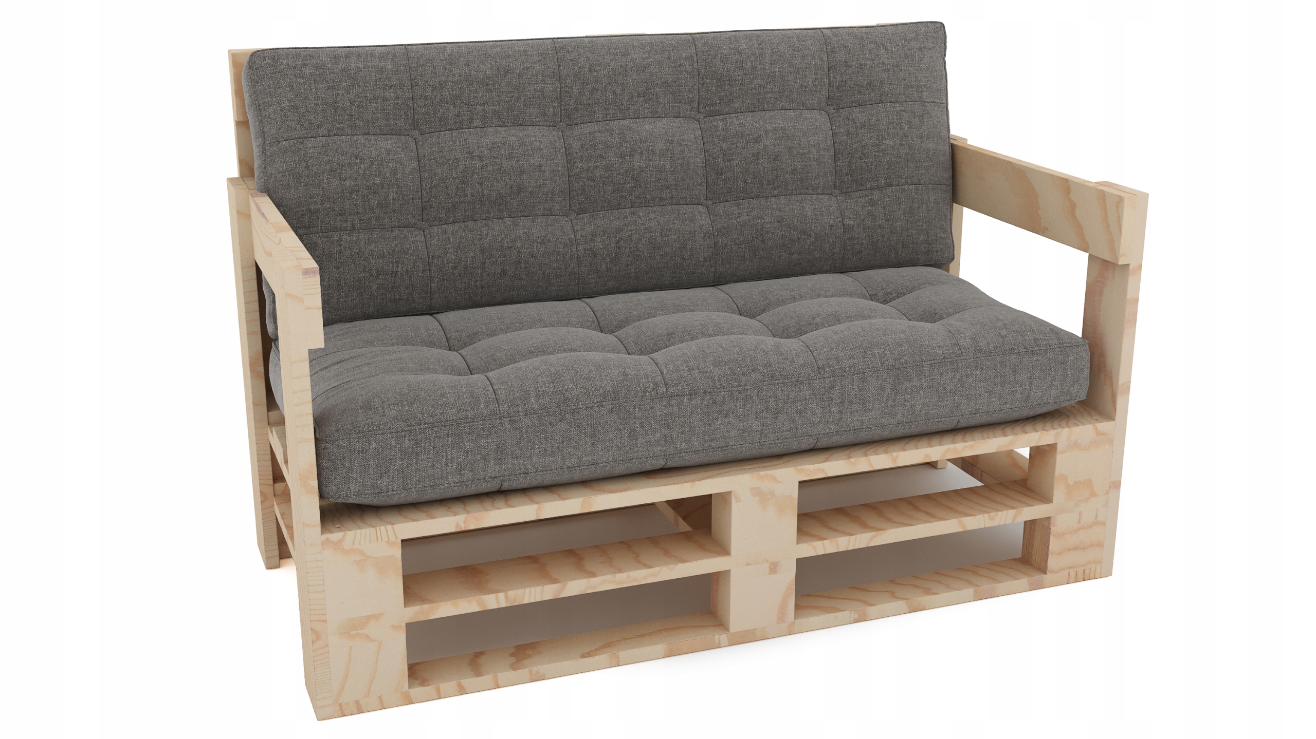 Nábytek z palet 100/80 cm Dřevěná pohovka na nábytek (Mpe-So-1/8N)