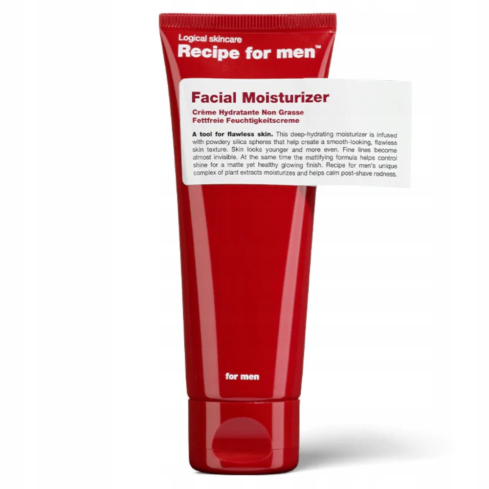 Recipe for men Facial Moisturizer Hydratační krém na obličej vegan