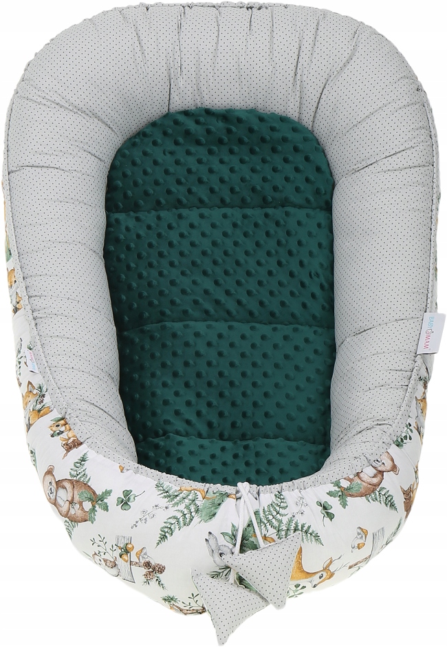 KOKON NIEMOWLĘCY GNIAZDO KOJEC MINKY ZESTAW XXL BABYMAM 7 EL. Bohater / Bajka brak