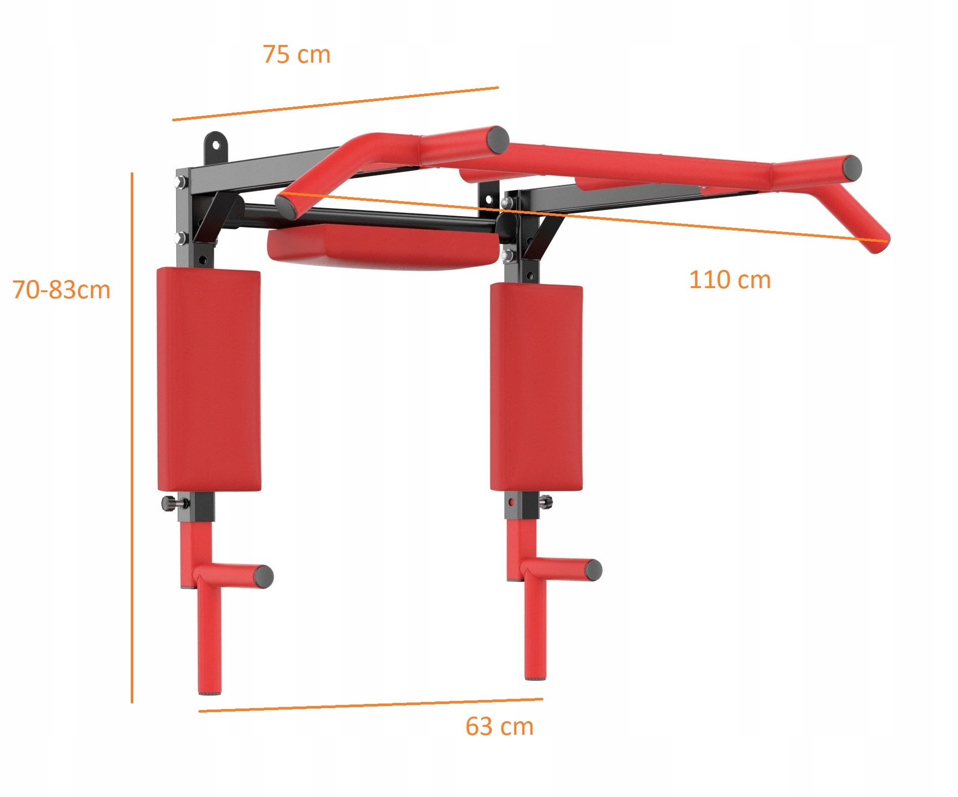 DRĄŻEK I PORĘCZE 2w1 DO ĆWICZEŃ PODCIĄGANIA Marka DAV-SKI