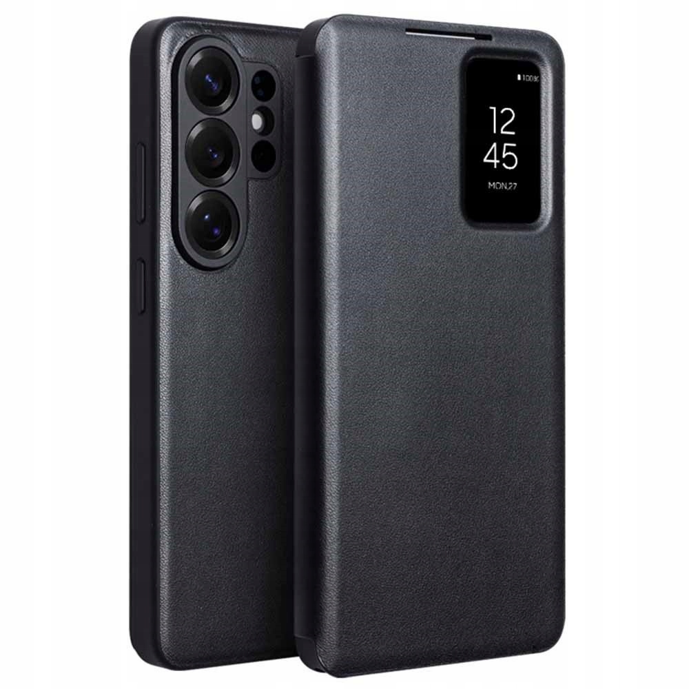 Qialino Kožené Flipové Pouzdro Smart View Leather Case Pro Galaxy S26 Ultra