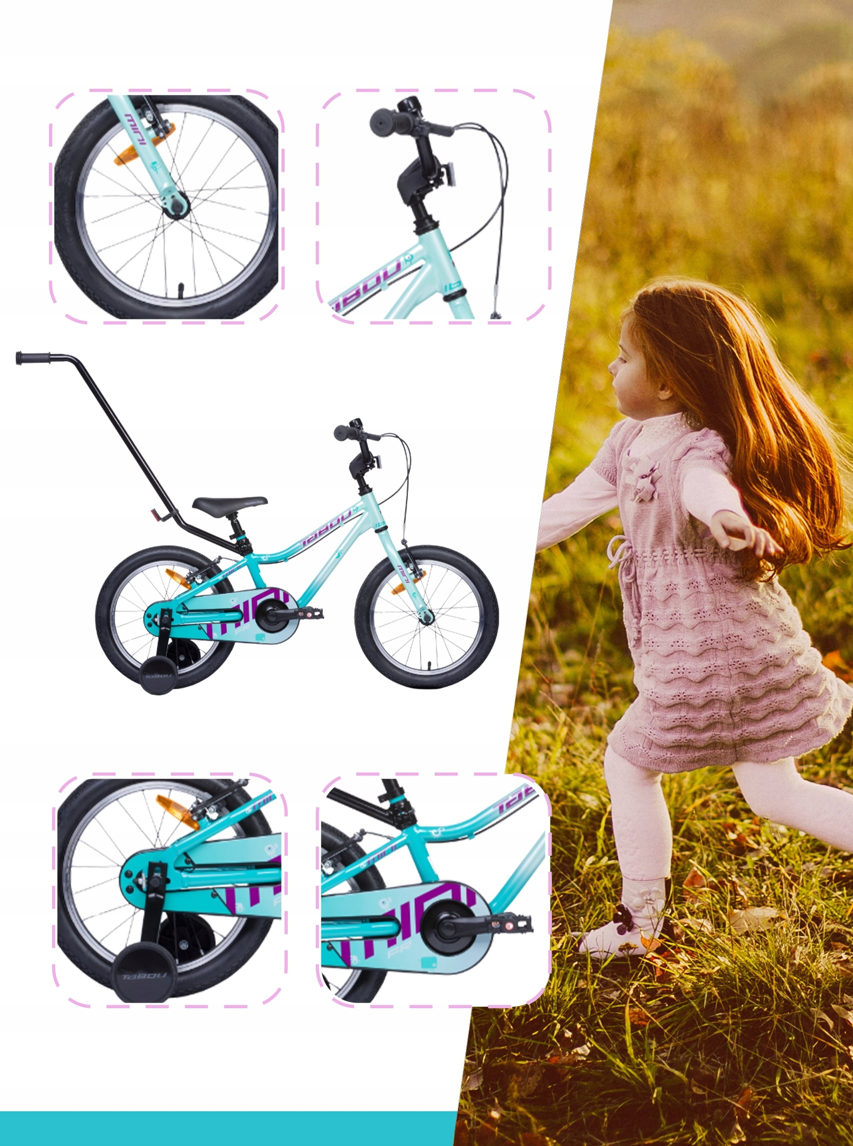 ROWEREK DZIECIĘCY 18 CALI ROWER ALUMINIOWY BARDZO LEKKI + KÓŁKA GRATIS Rama Aluminiowa