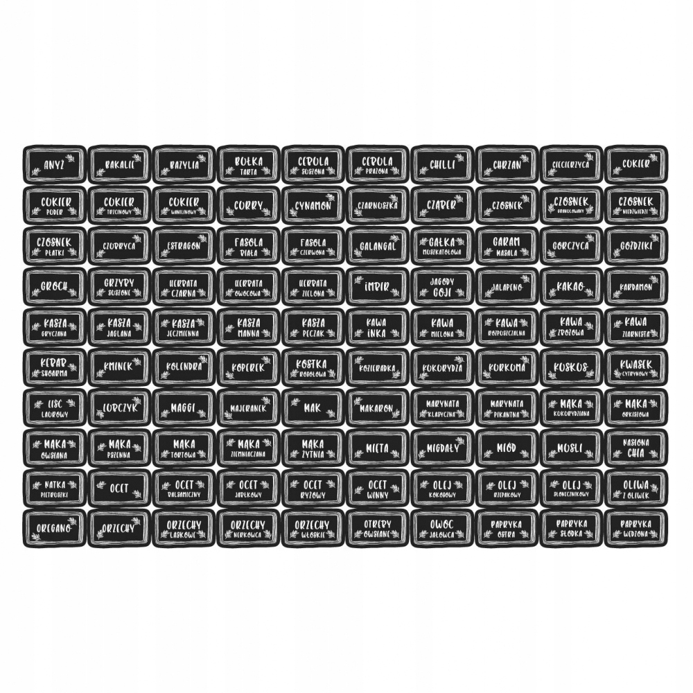 

Etykiety Naklejki na butelki słoiki pojemniki 175