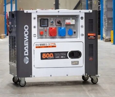 Agregat prądotwórczy trójfazowy Daewoo 8,1kva DIESEL 7 6 5KVA WYCISZONY