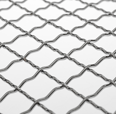 Siatka tkana karbowana nierdzewna oczko 10mm drut 1mm szer. 1m