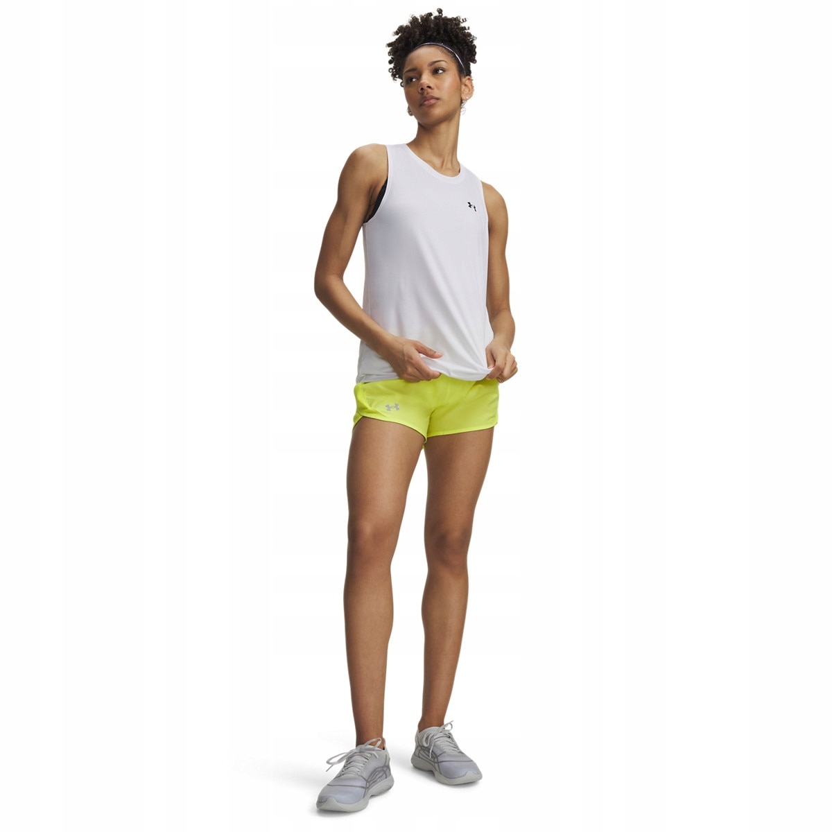 Damskie spodenki do biegania Under Armour Ua Fly By 3'' Shorts żółty S