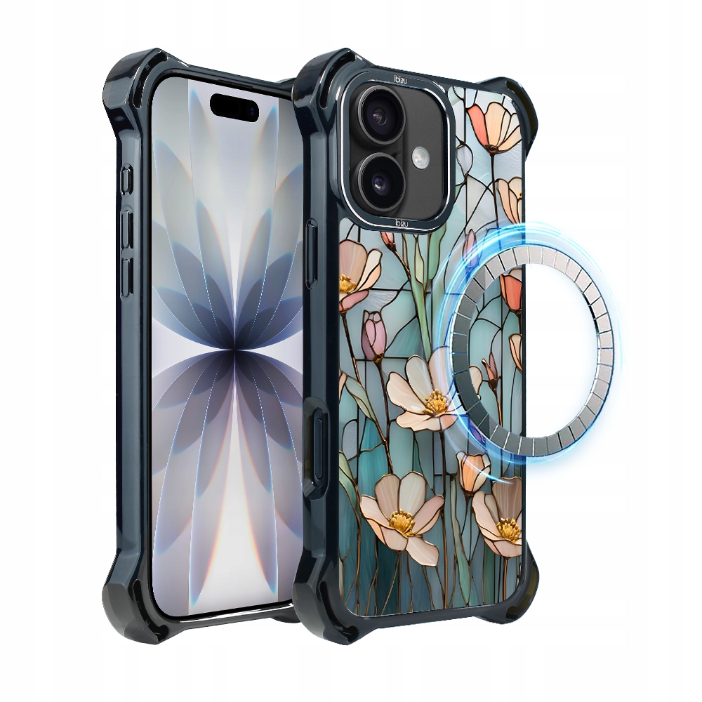 Pouzdro pro iPhone 17 Ibizu DropGuard Ultra s MagSafe, Šepot polních květů