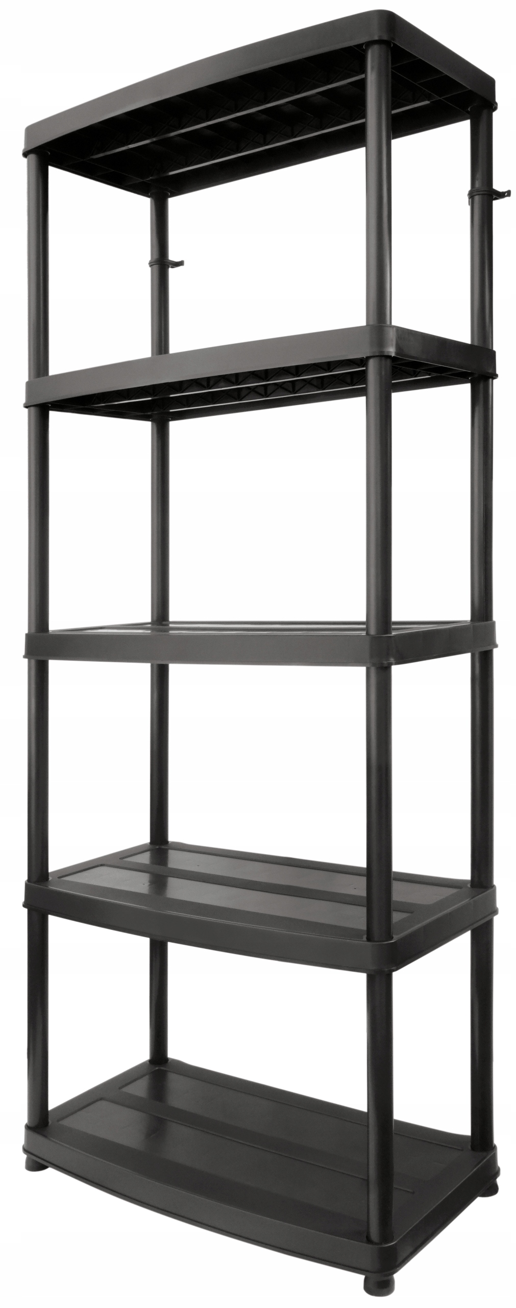 Plastový skladový regál 5 polic do sklepní garáže Vyztužený 250 kg