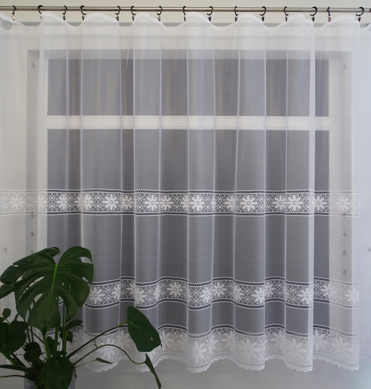 Mg Záclona 35040 Bílá 400X160 cm hotová s páskou M