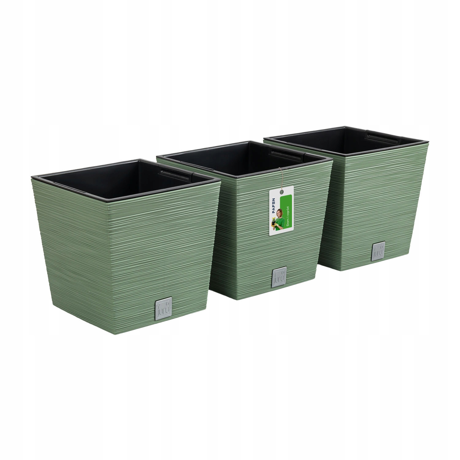 

3X Doniczka na kwiaty Donica Furu DFS300 Zielona