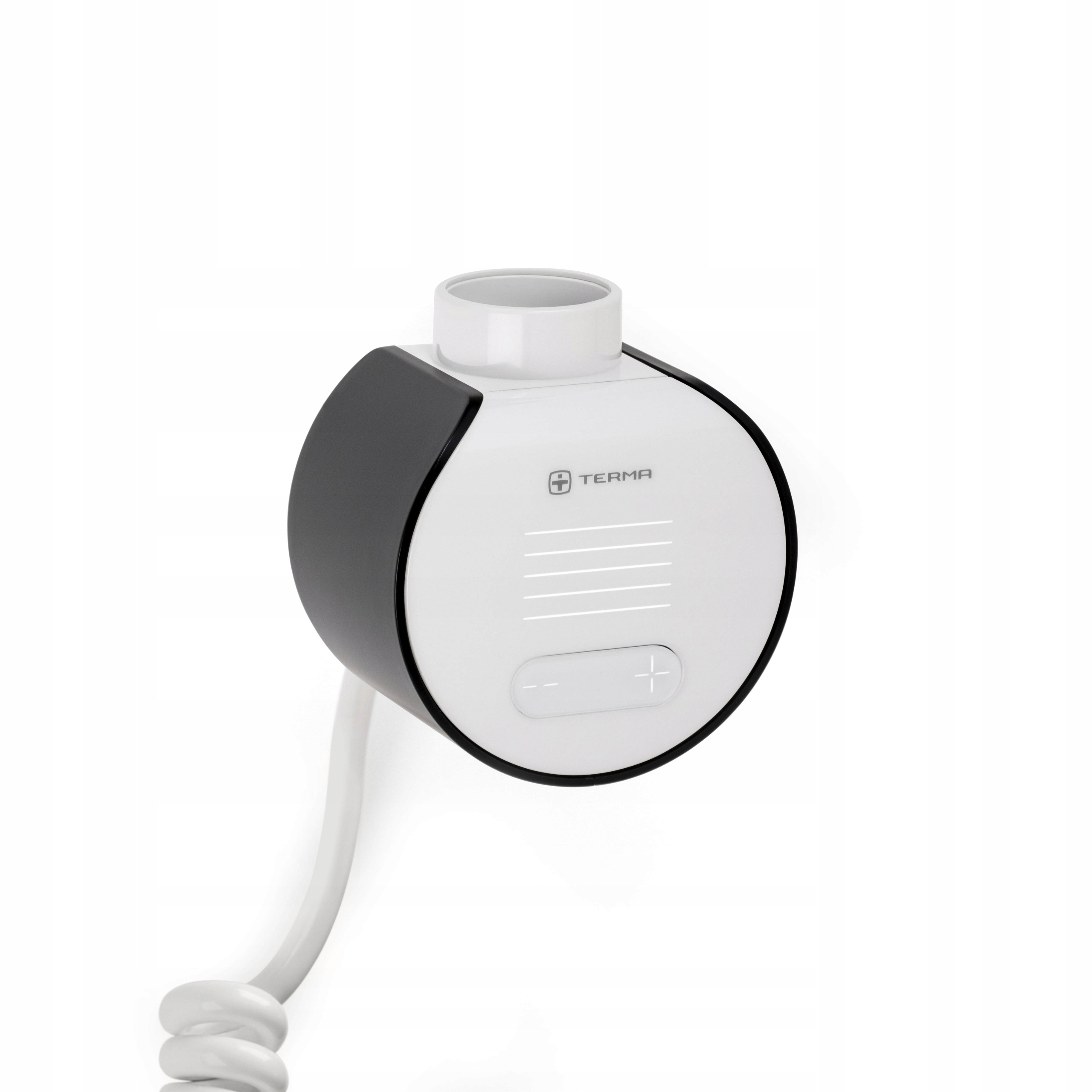 Terma ohrievač Veo Biela predná časť/Čierna Wi-fi krytka, špirálový kábel, zástrčka