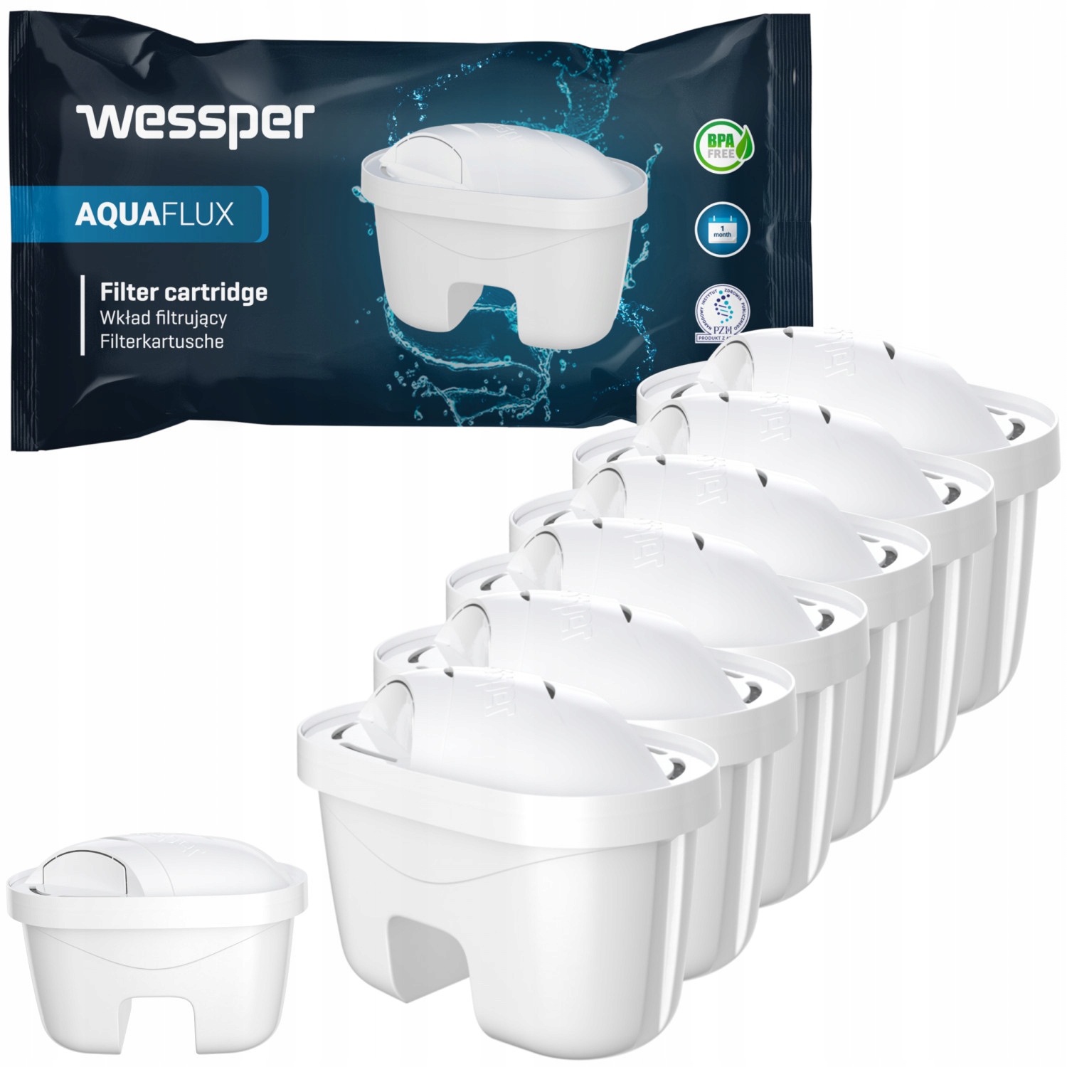 

6x Filtr Wessper Do Dzbanka Laica Brita Aquaphor