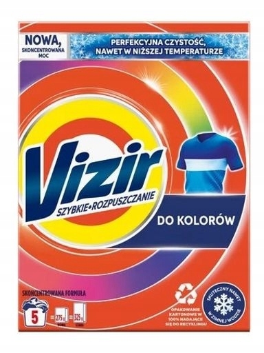 Levně 7X Vizir Prášek na praní barevných tkanin, 275 g