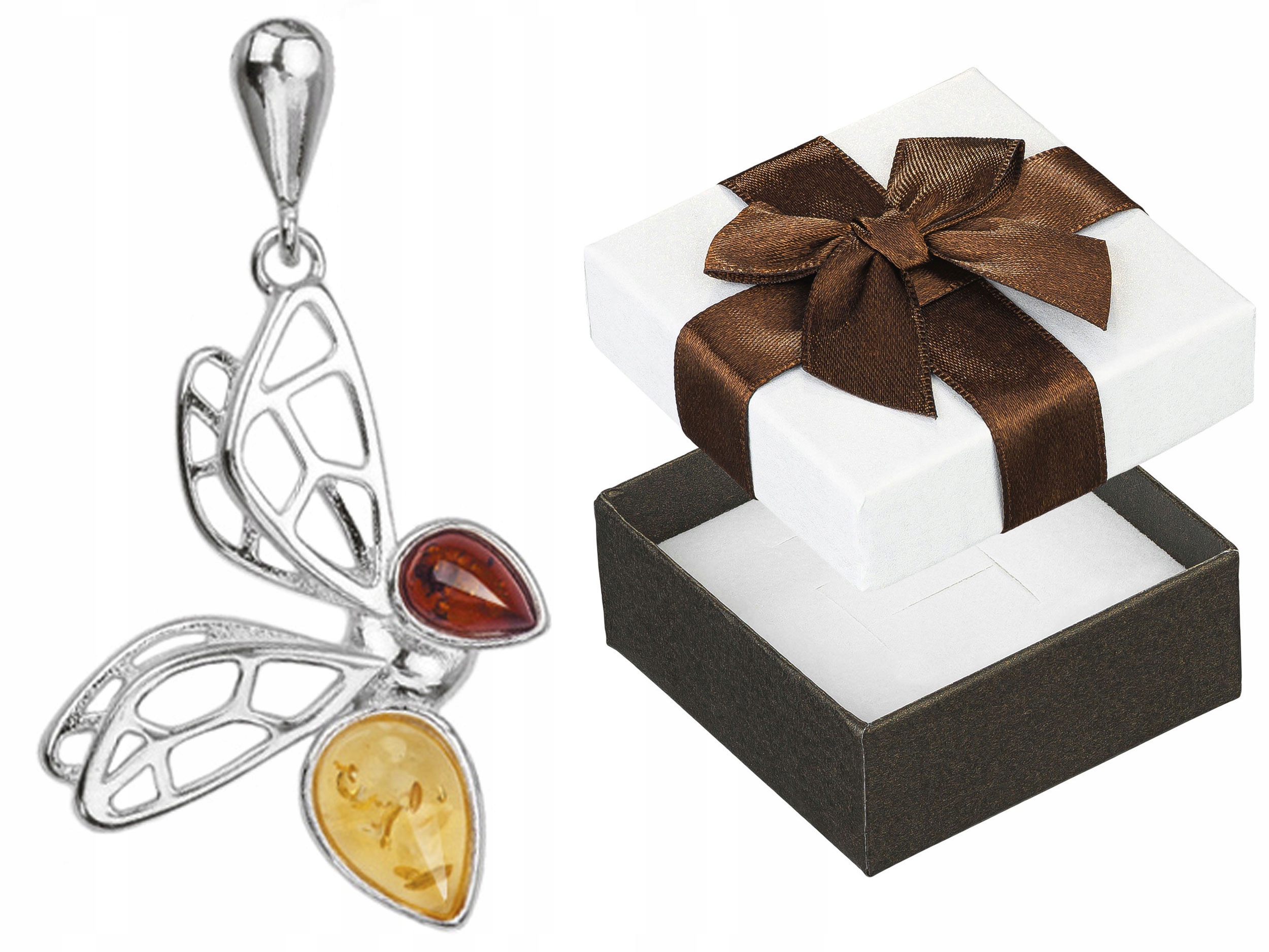 Stříbrný přívěsek Včelka s jantarem Ažurový Přívěsek Dámská včelka