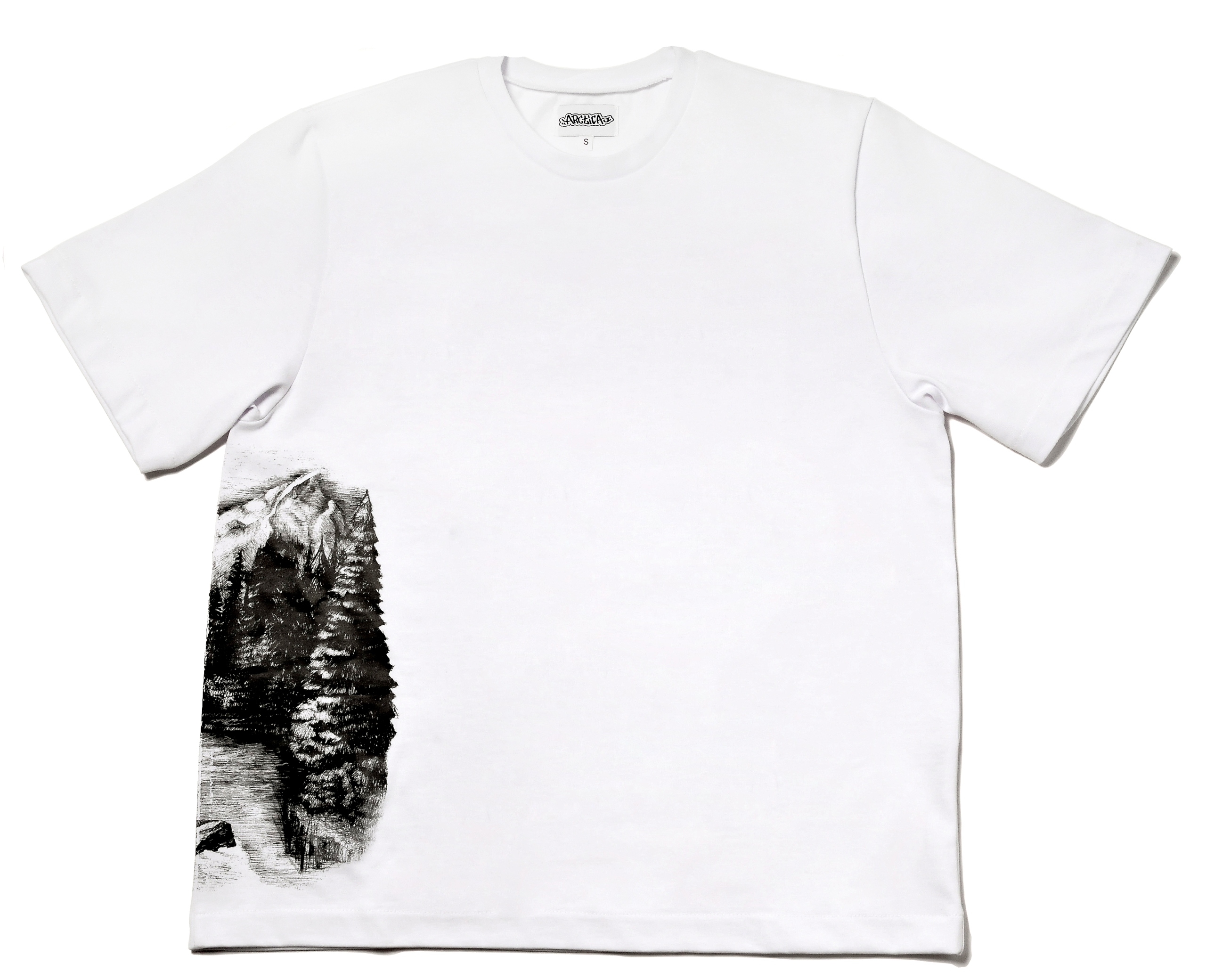 Tričko Tričko Arctica Montain Tee Regular Fit Bavlna 300 gm Bílá