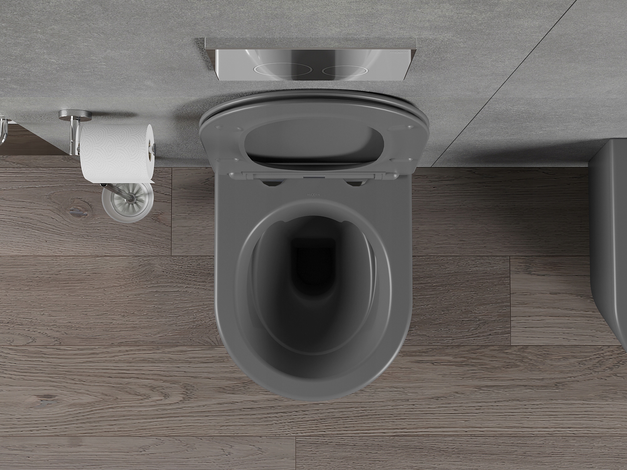 MEXEN RICO MISKA WC RIMLESS DESKA SZARA MAT Linia Rico