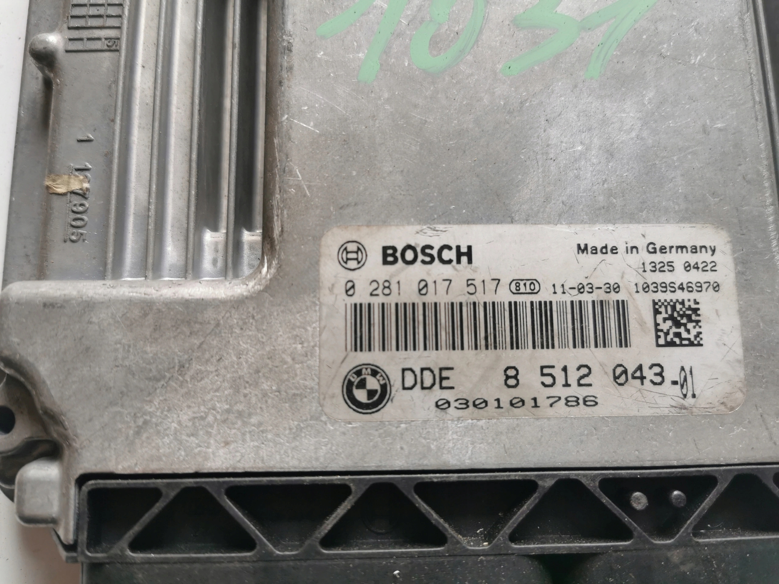 BMW 3 2.0D 0281017517 8512043-01 Computer ECU ORYG