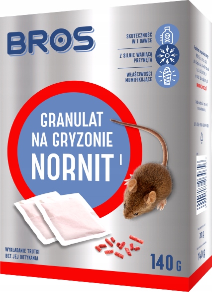 

Bros Nornit Trutka na Nornice Myszy Gryzonie, 140g