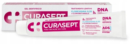 2 x Curasept Ads Dna Relief Pro pasta do zębów chlorhexidine+chlorobutanol