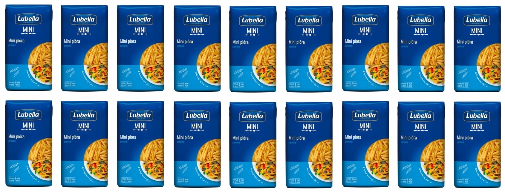 Levně 18x 400g Lubella Těstoviny mini pennine Karton