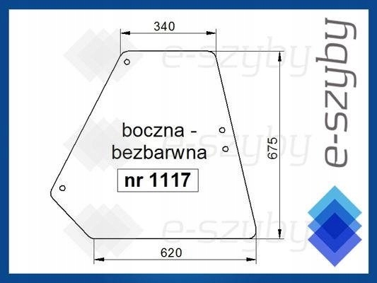 čelní sklo traktor Fiat řady 80 88 90 94 boční