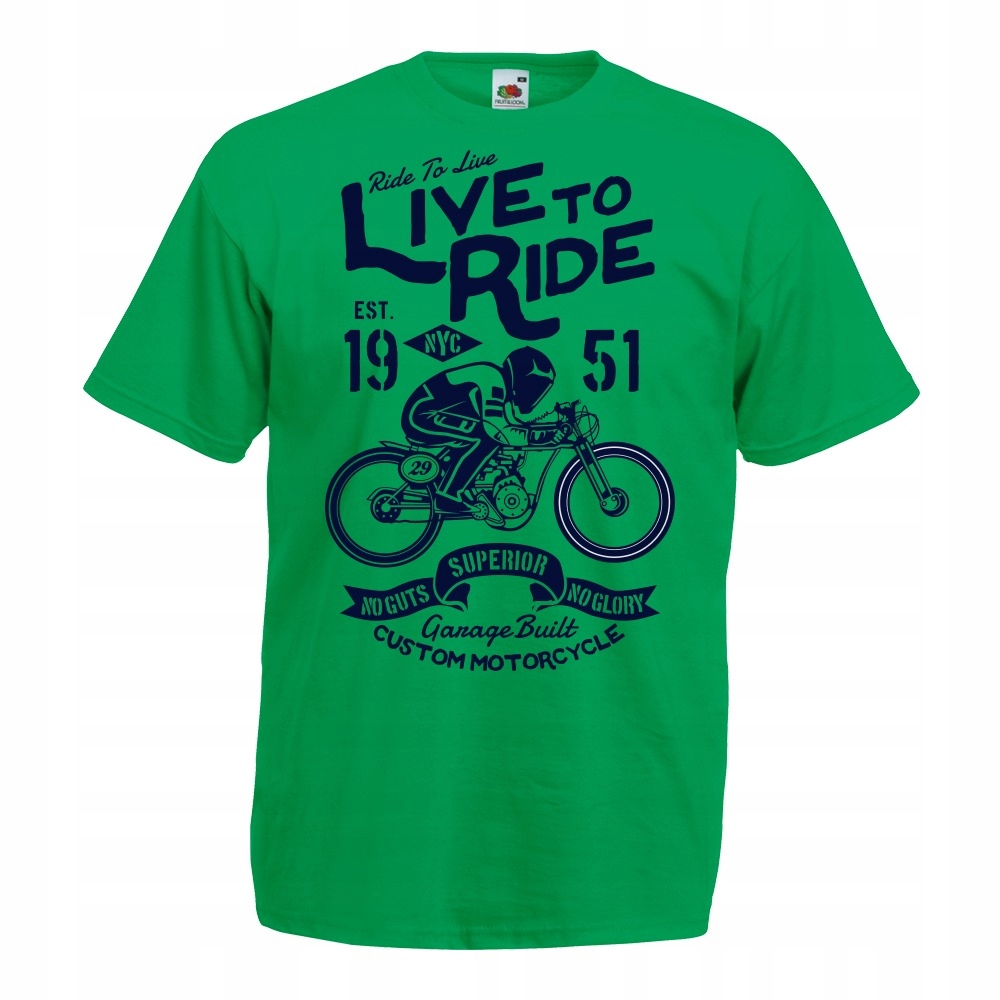 

Koszulka motocykl motocyklista Nyc S zielona
