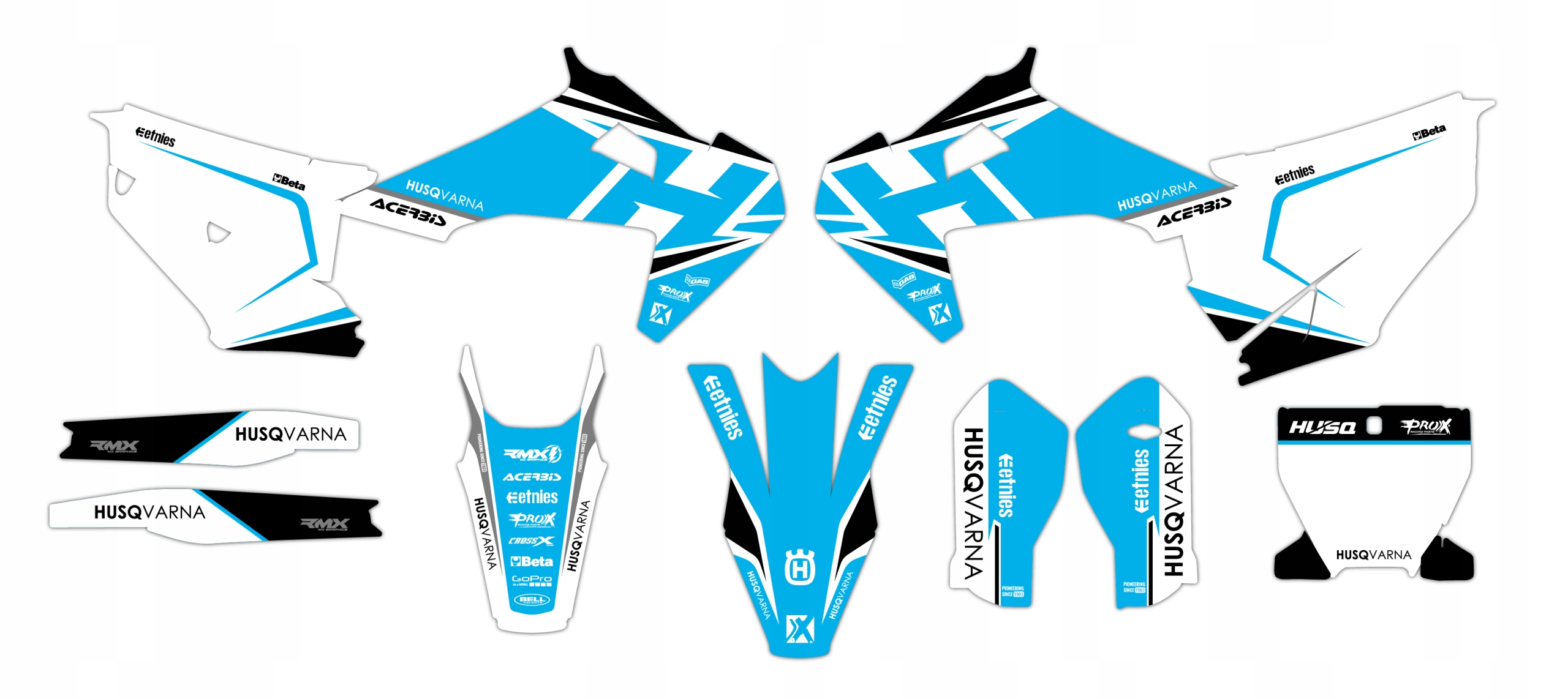 Dýha nálepky na motor Husqvarna Tc Fc 19-22