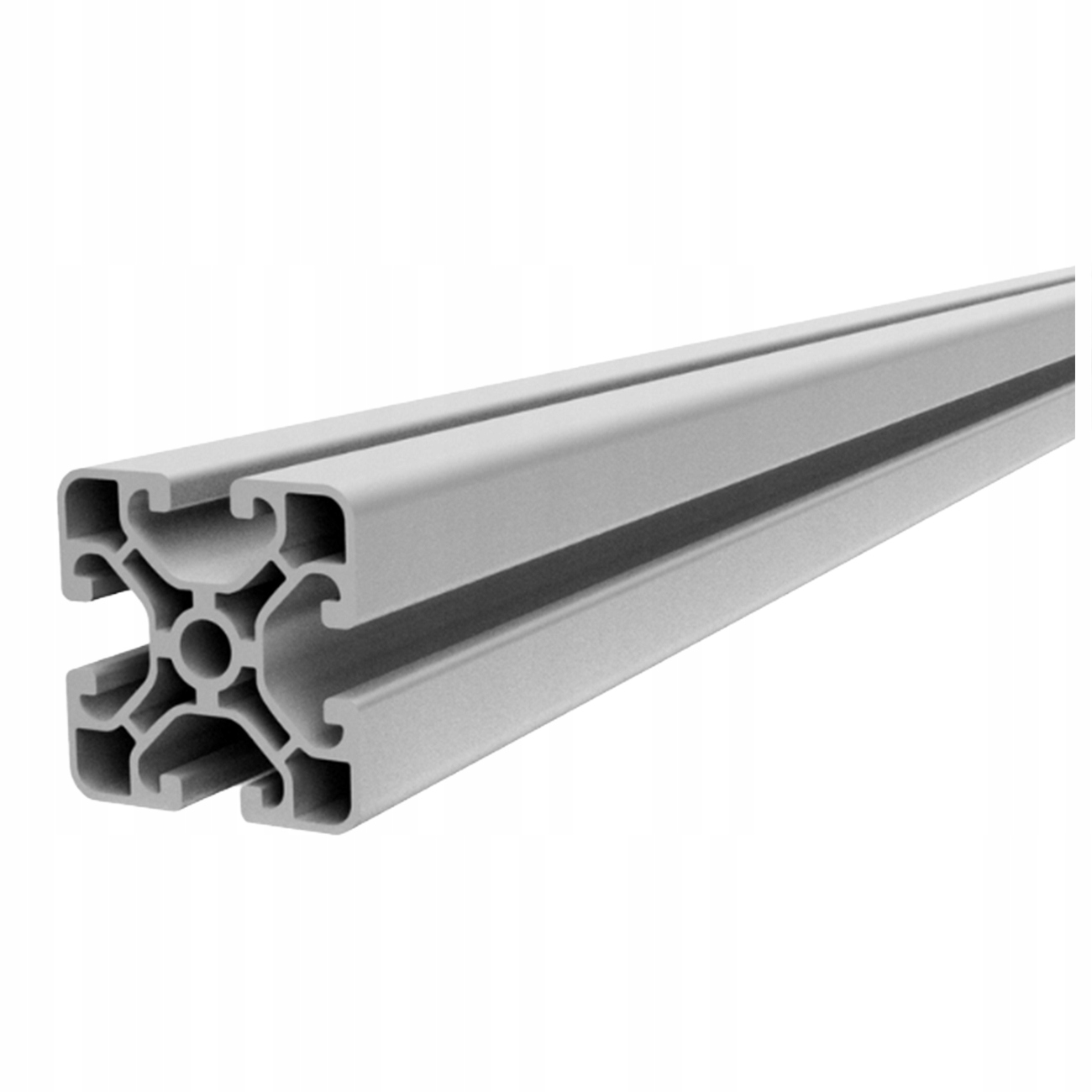 Profil Aluminiowy Konstrukcyjny T-slot 40X40 Lekki Srebrny 100 CM